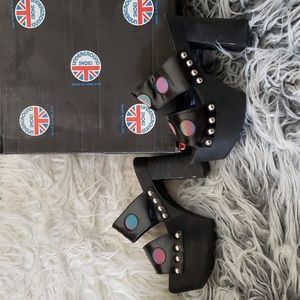 🇬🇧 Underground London shoes. Made in England. Platform vintage sandals 👡